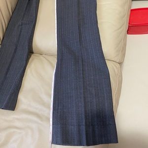 Inseam and detail of mark on khaki